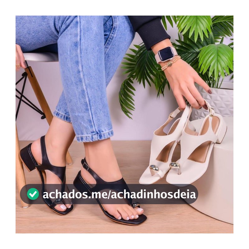 Sandália Feminina com Salto Bloco – Conforto e Estilo em um Só Modelo