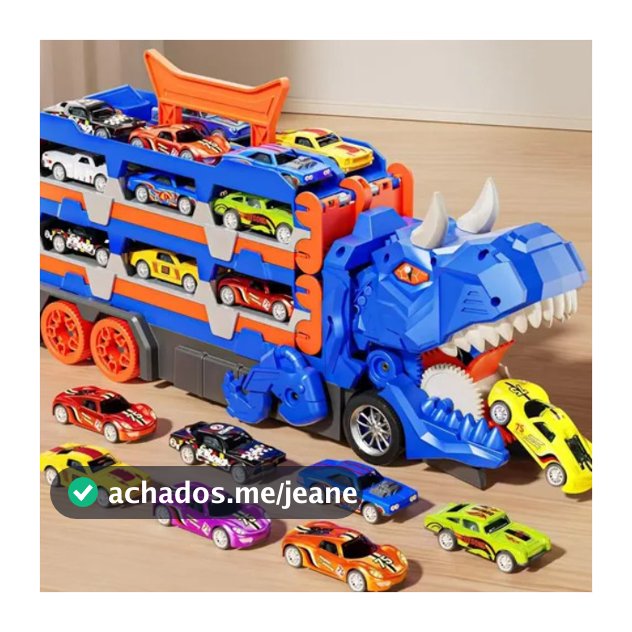 Caminhão Dinossauro 4 em 1 com pista e lancador, 6/12 carrinhos demetal