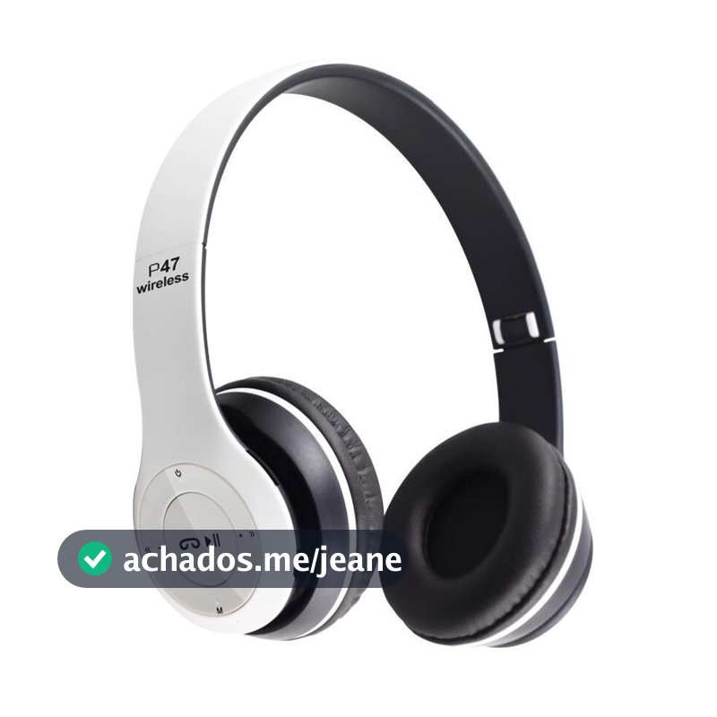 Fone P47 Headphone Sem Fio Estéreo Redução de Ruídos Bluetooth 5.0 Universal