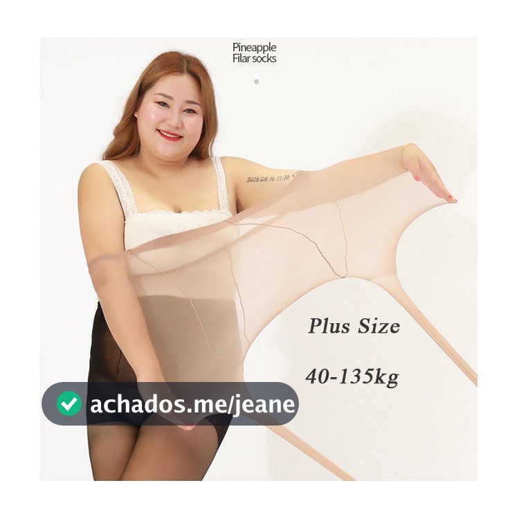 Hope Plus Size Mulheres Nylon Meia-Calça Resistente A Rasgos Respirável Calças De Cintura Alta