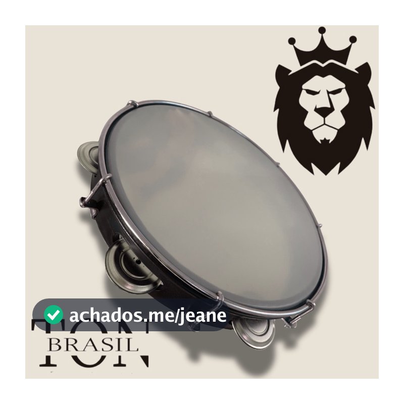 Pandeiro - 08' ABS l Pele de Nylon l Platinela de aço | COM CHAVE DE AFINAÇÃO