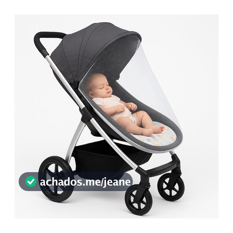 Mosquiteiro Carrinho Universal Portátil 1,00m X 1,10m Bebe Conforto Cadeirinha