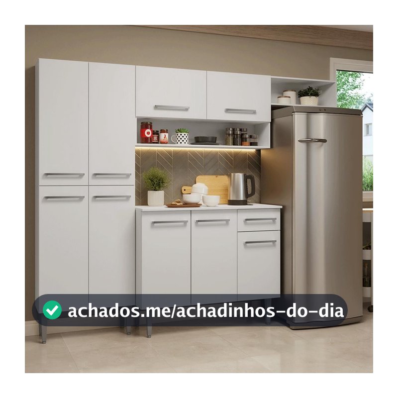 Armário de Cozinha Completa 229cm Emilly Madesa 016