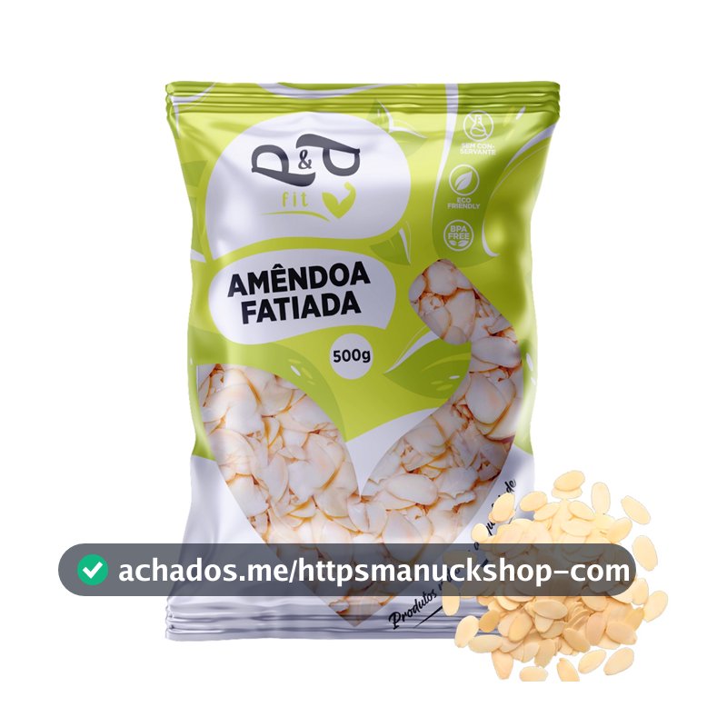 Amêndoa Laminada Sem Casca Fatiada 500g - P&P