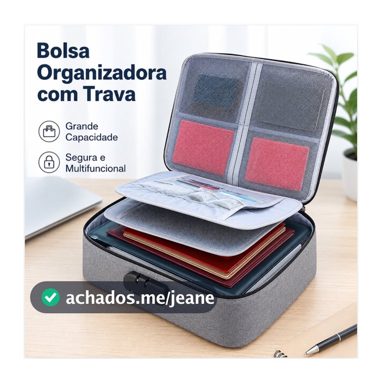 Bolsa Trancar Grande Universal Para Organizador De Documento Viagem Porta-Cartões Suporte Bolsa De Ferramentas