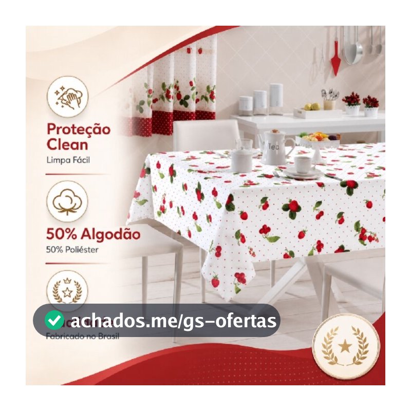Toalha Forro de Mesa Dohler morangos redonda quadrada retangular 4 cadeiras 6 cadeiras 8 cadeiras