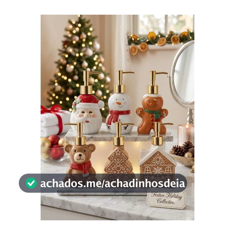 Porta Sabonete Líquido De Natal