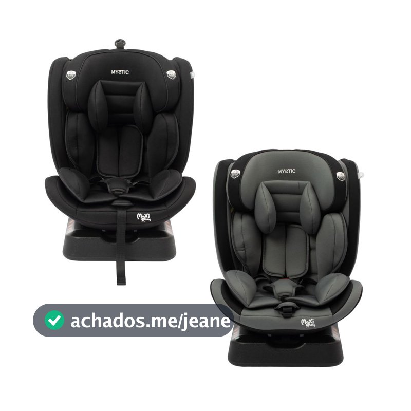 Cadeira de Carro Infantil Mystic Reclinável 165° Preto (SEM ISOFIX) Maxi Baby