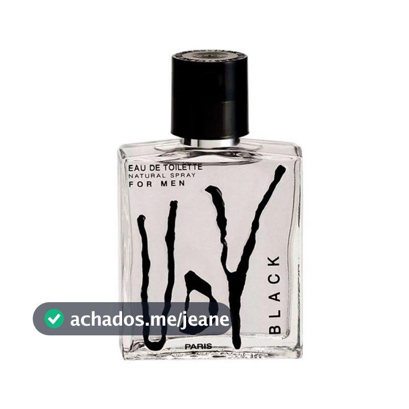 Perfume UDV Black Ulric De Varens Eau de Toilette Masculino 100ml
