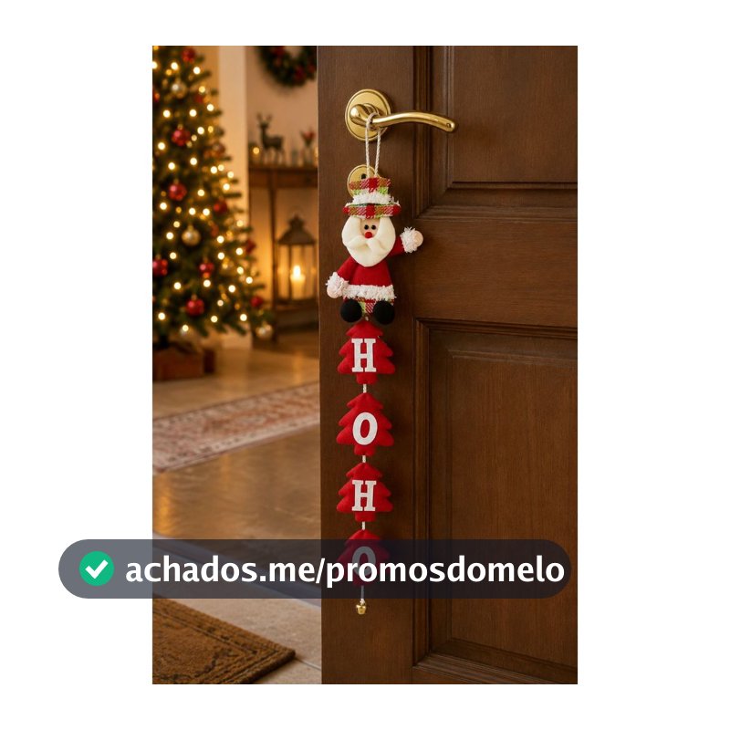 Enfeite decorativo de natal papai noel pendurar