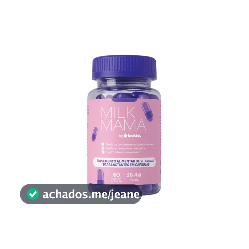 Multivitamínico para Gestante, Lactante e Pós-Parto | 60 Cápsulas 20 Nutrientes | Milk Mama