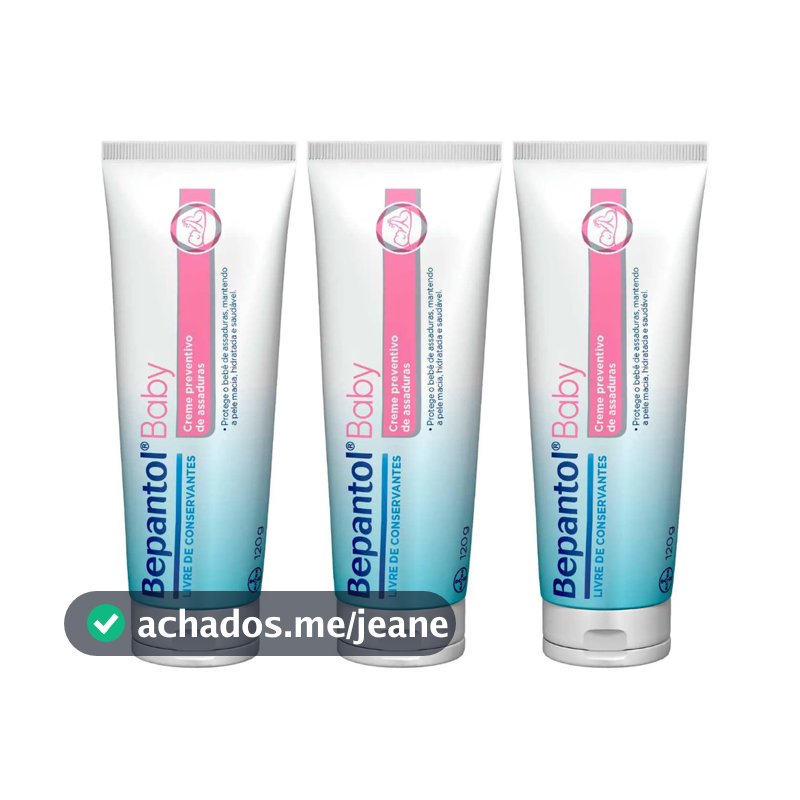 KIT 3 Bepantol Baby Pomada para Assaduras 120g