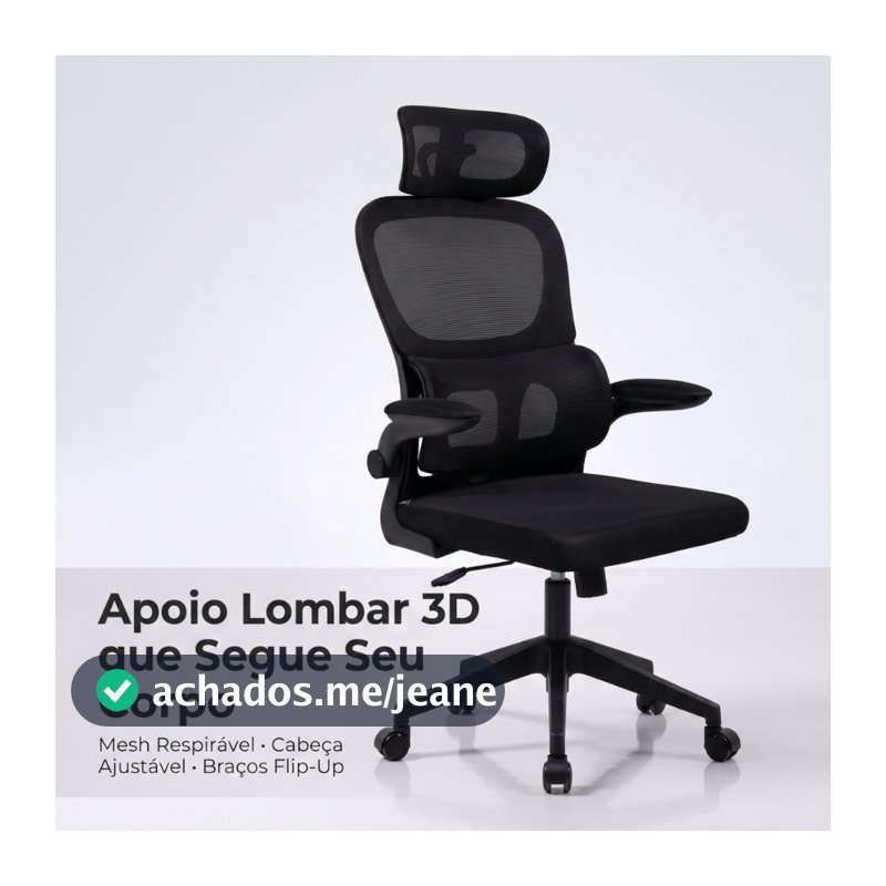 Cadeira Escritório Ergonômica Stoel Summit Pro Cinza e Branca ou Preta Confortável Reclinável Apoio Lombar 3D