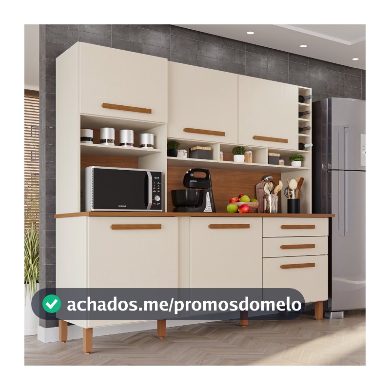 Cozinha 6 Portas 2 Gavetas Amanda