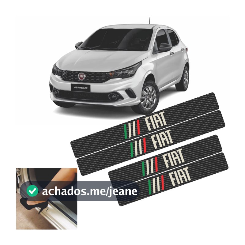 Soleira Automotiva FIAT Universal Todos os Carros Argo cronos toro palio uno strada mobi pulse bravo punto siena freemont fastback fiat 500 entre outros