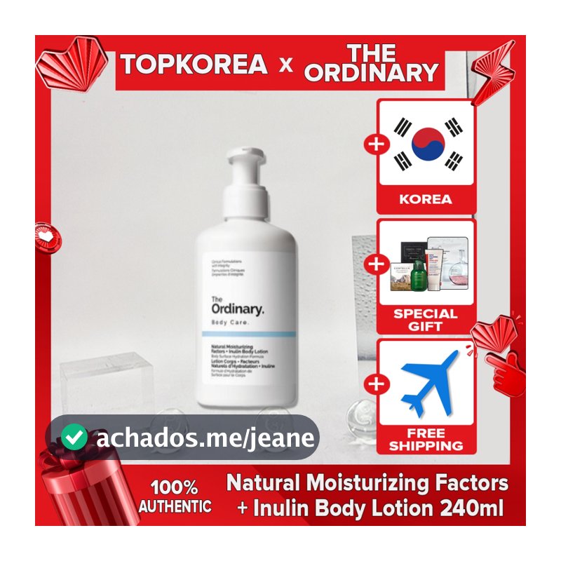 The Ordinary Natural Moisturizing Factors + Inulin Body Lotion 240ml TOPKOREA Envio Da Coreia