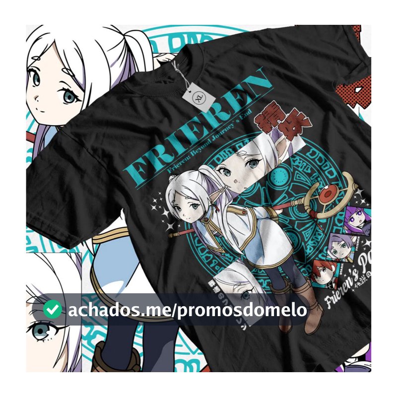 Camiseta Frieren 100% Algodão Camisa Fern Blusa Stark T-shirt Plus Size Geek