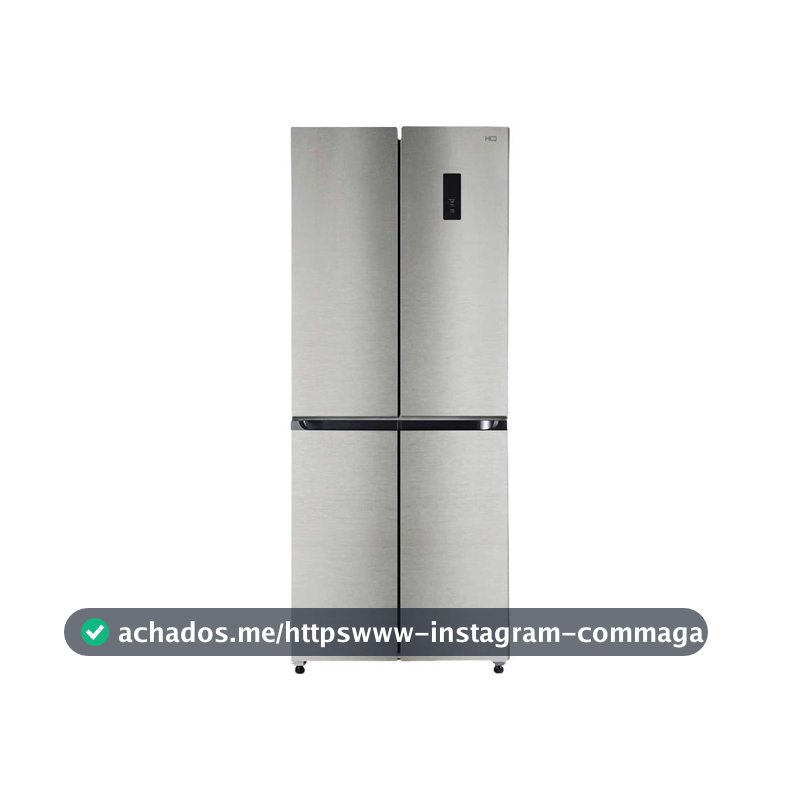 Geladeira Refrigerador HQ Frost Free Inverter Multidoor 426 Litros Inox HQ-426MDFF