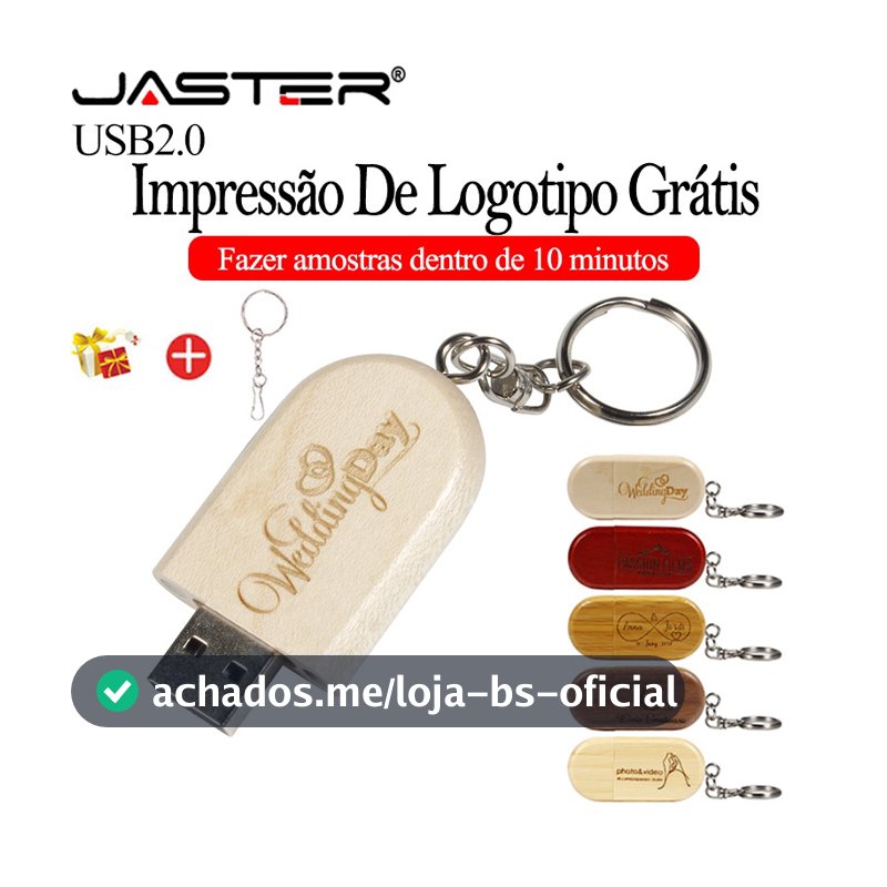 JASTER Art (Logotipo Personalizado Gratuito) USB 2.0 Flash Drive 128GB Photography Studio Pen 64GB Flashdrive De Gravaçã