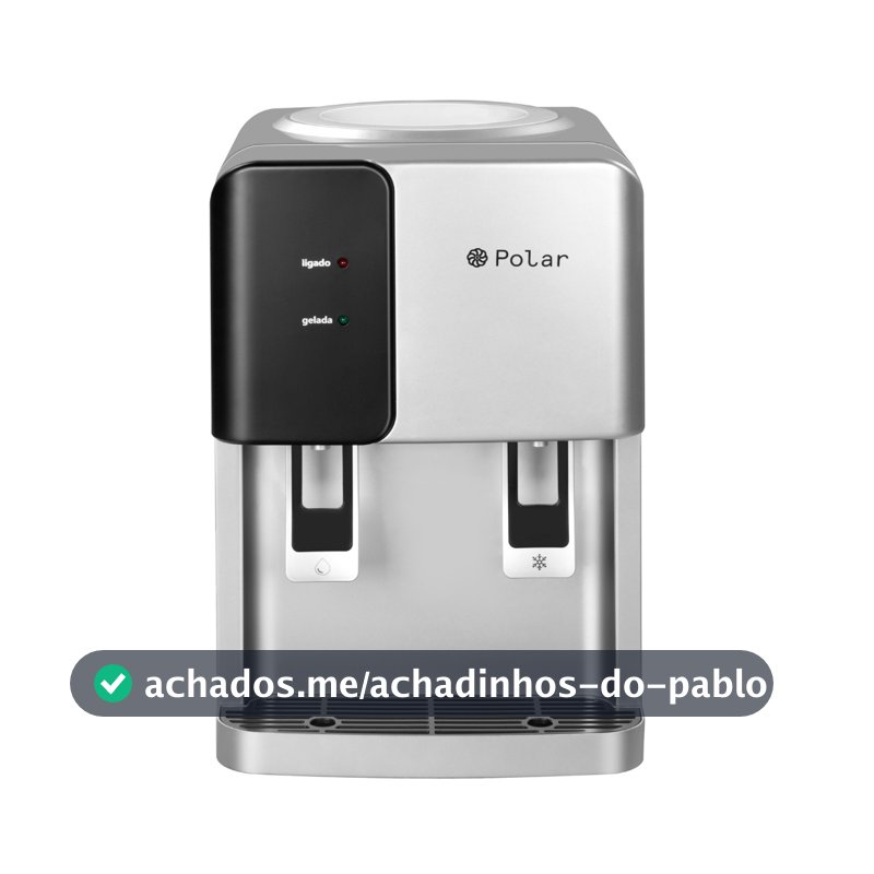 Bebedouro Eletrônico Polar Prata - Agua Natural e Gelada