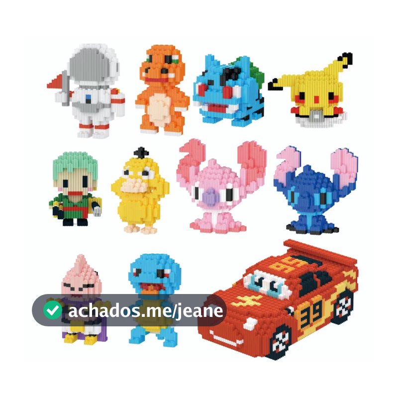Blocos de Montar Nano De Construção Brinquedos Educativos Para Criança Modelos Variados
