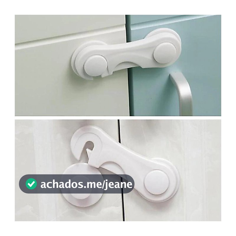 Trava de Gaveta Multiúso Trava Armario Porta Seguranca Bebe Anti-colisão Infantil