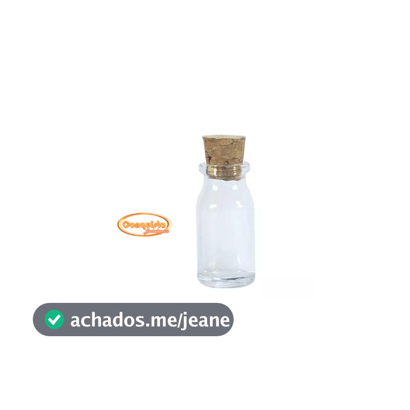 Frasco De Vidro Penicilina Cristal 8,5 Ml C/rolha - 30 Unidades