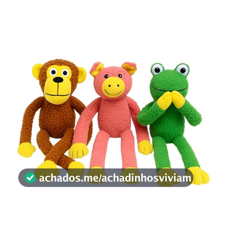 Brinquedo de Cachorro Grande Pelúcia Mordedor Pet com Apito Som Bordado Interativo