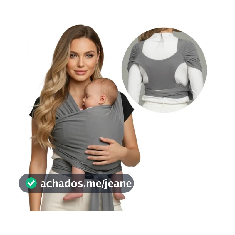 Carregador de Bebê Canguru Sling Wrap Ergonômico Respirável para Recém Nascido