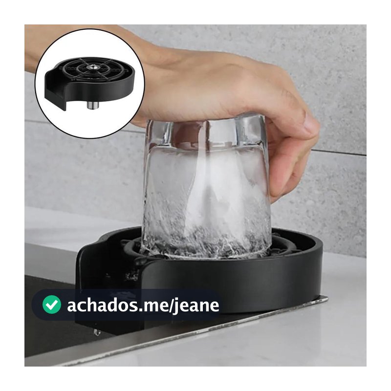 Lavadora Lava Copos Automático de Pia Taças e Coqueteleira Cozinha Bar TOP