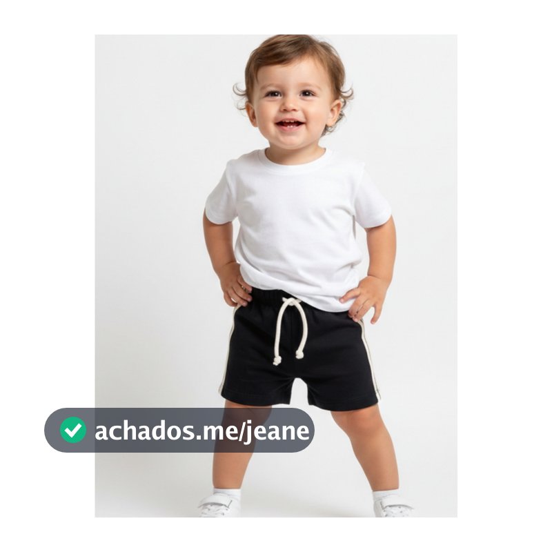 Short Infantil Old School Unissex Estilo Retrô Com Cordão