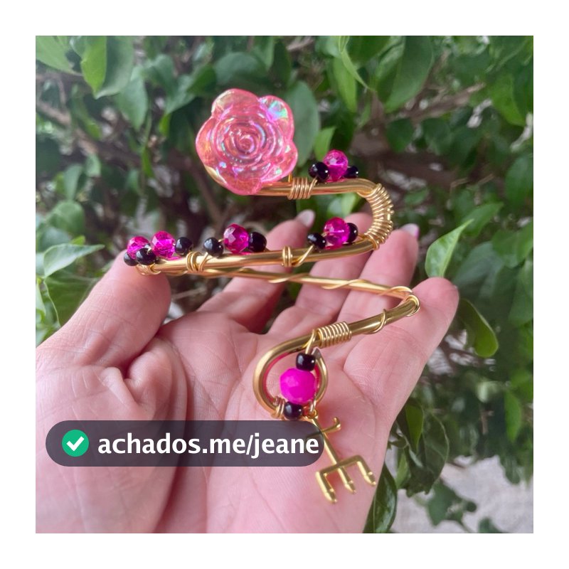 🩷✨Exclusivo Bracelete Rosa da Pomba Gira Menina Axé Proteção Força Sedução ✨🌷