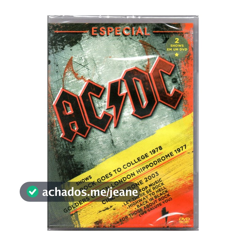 Ac/dc Dvd Especial ACDC AC DC