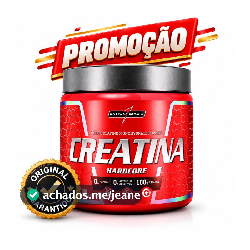 Creatina Hardcore 300g Integralmédica 100% Pura Original