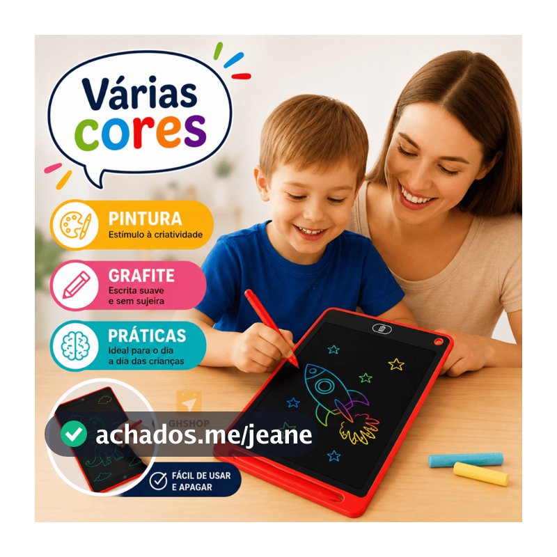Lousa Magica Infantil Tablet Grande Digital Lousa Para Desenho