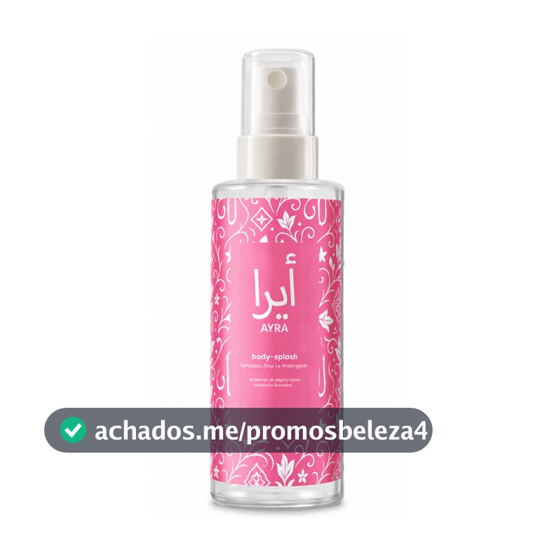 Body Splash Ayra Feminino 200ml Perfume Floral Sofisticado Delicado