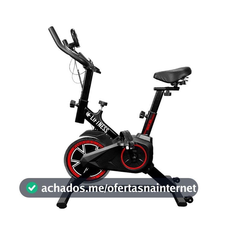 Bicicleta Ergométrica Para Spinning Preto Vermelha Liftness SP50