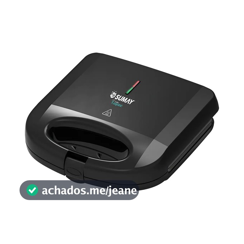 Sanduicheira Grill Elétrica Sumay Antiaderente 750W SM-SP01 127V