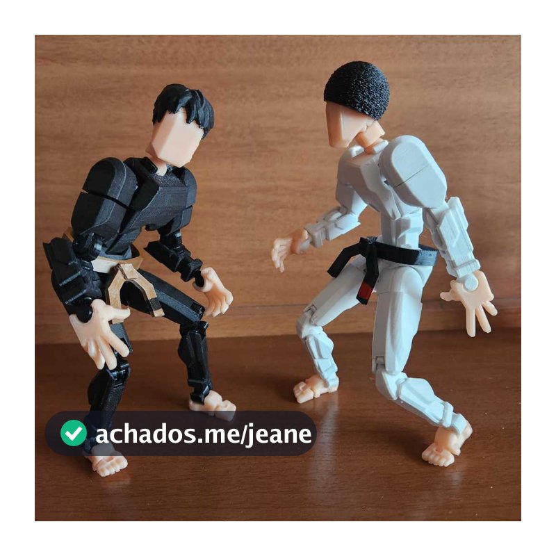 Boneco Dummy GRANDE (20cm) Boneco Articulado Action Figure Educativo judô karatê jiu-jitsu