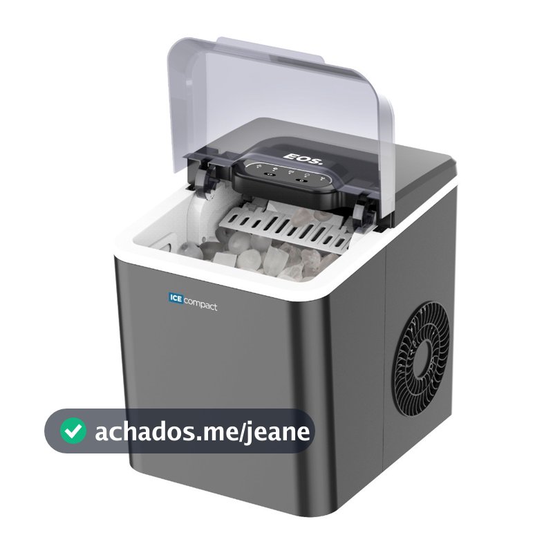 Máquina de Gelo 12 kg Ice Compact cinza EMG04 - EOS
