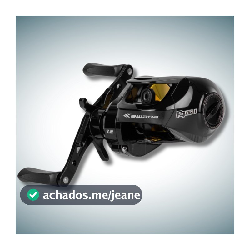 Carretilha P4 BG 8,5kg Drag 4 Rolamentos Corpo Carbono Pesqueiro Pesca Pesada Barata Novidade