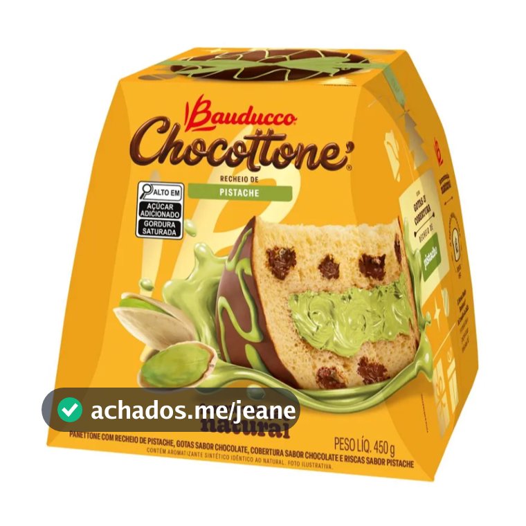 Chocottone Bauducco Recheio de Pistache 450g