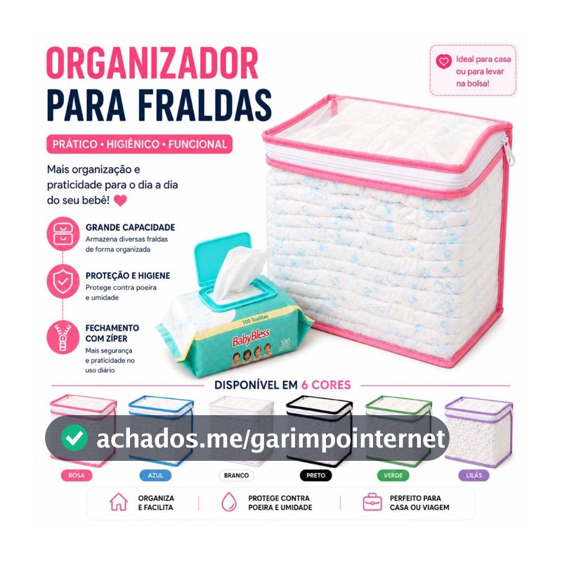 Nécessaire Organizador Bolsa Mala Saída Maternidade Porta Fralda