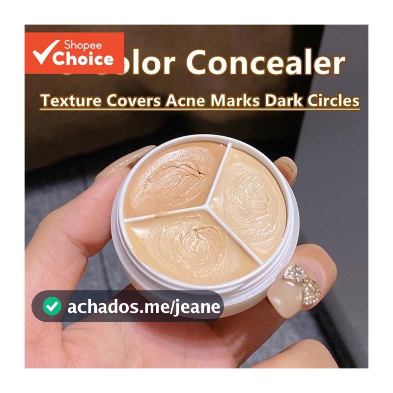 CHIET Paleta De Corretivos De 3 Cores De Longa Duração , À Prova D'água E Maquiagem Profissional Para Contorno De Rosto