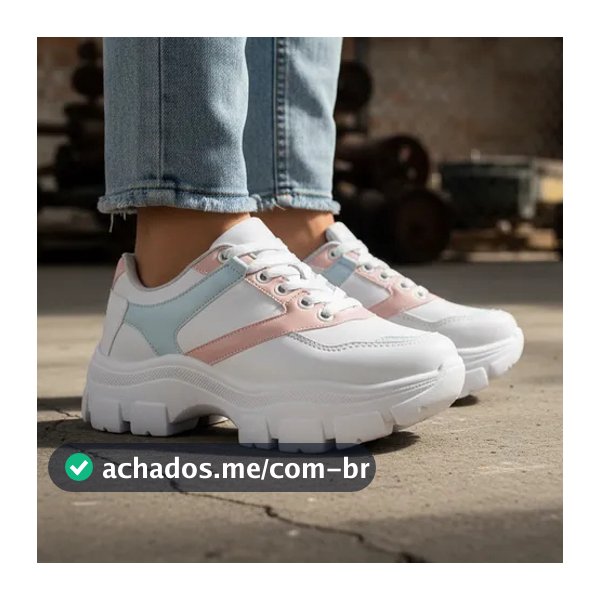 Tênis Feminino Chunky Sneaker Colors Plataforma Original Direto Da Fábrica Promoção Envio Imediato