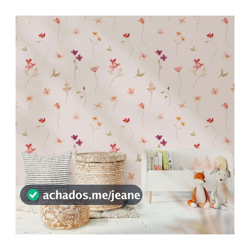Papel de Parede de Pequenas Flores Delicadas