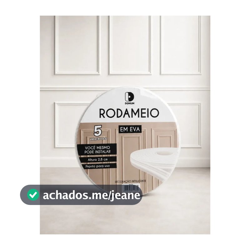 RODAMEIO EVA AUTOADESIVO FLEXÍVEL 2,8CM ALTURA PARA PAREDE DECORATIVO PREMIUM