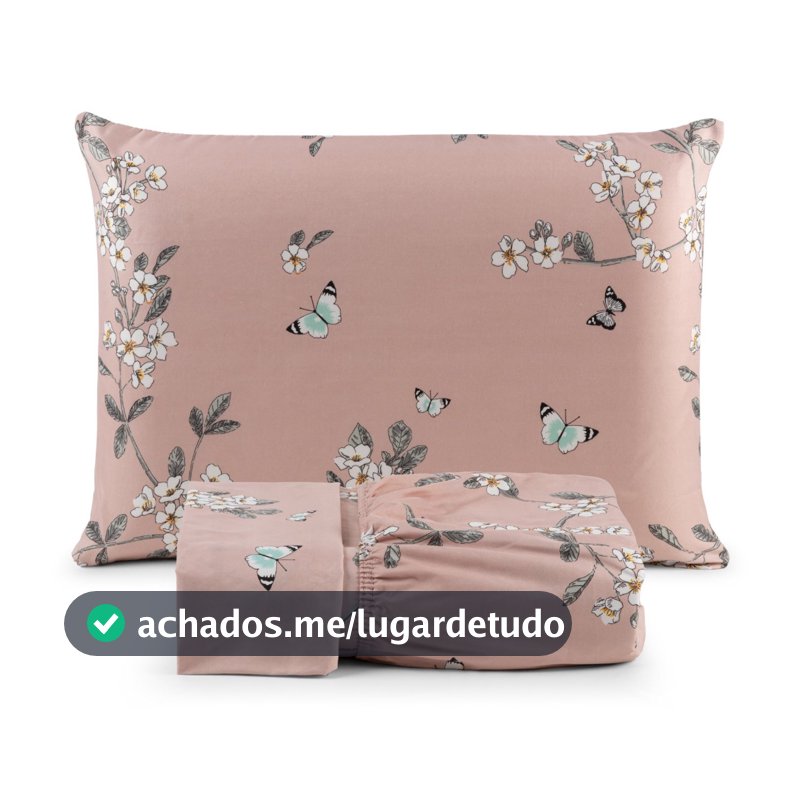 Jogo de Lençol Casal 3 Peças 200 Fios Cama Box com Elástico Macio