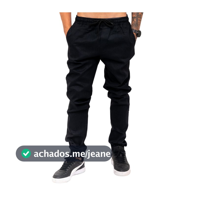 Calças Masculina Jogger Com Punho Elástico