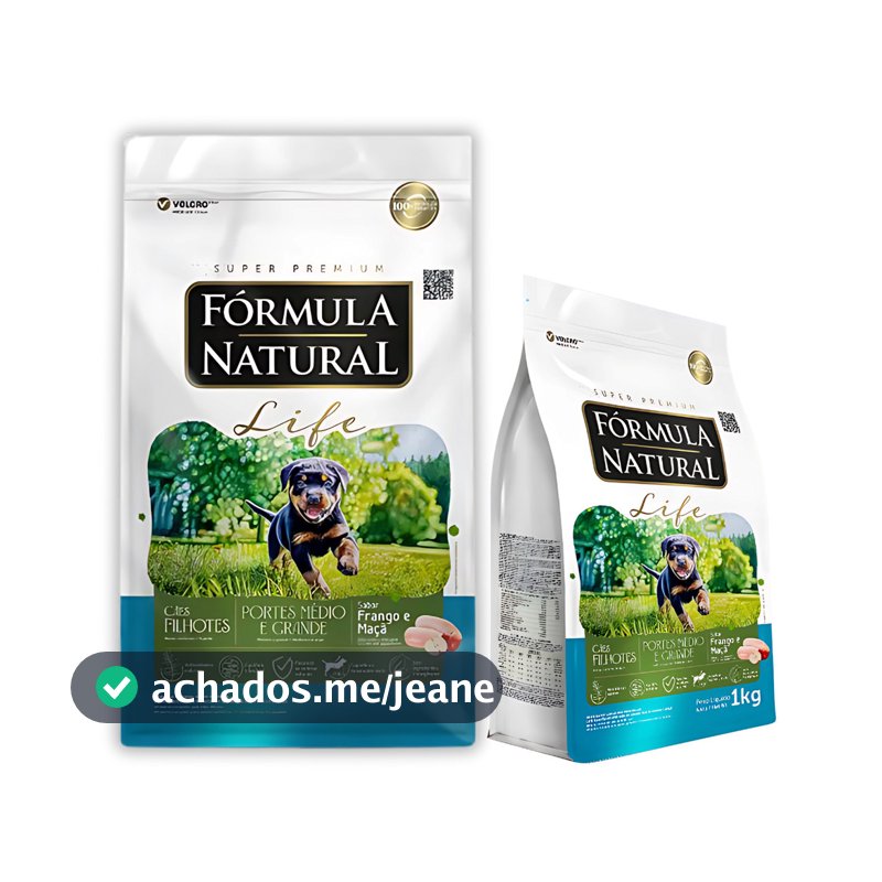 Formula Natural Life Filhotes Médio e Grande Porte 15kg - Crescimento Saudável e Nutrição Completa